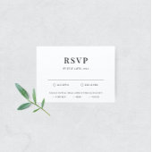 Modern Elegant Wedding RSVP-kaart RSVP Kaartje