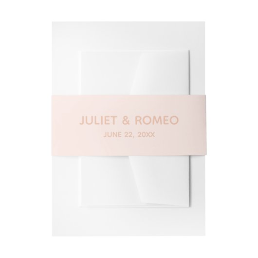 Modern Elegant Wedding Uitnodigingen Wikkel (Voorkant Voorbeeld)