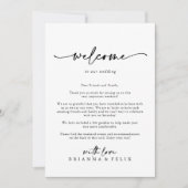 Modern Elegant Wedding Welcome Letter (Voorkant)