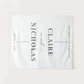 Modern Elegant Wedding Welcome Sign Wandkleed (Voorkant (horizontaal))