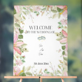 Modern Elegant Wedding Welkom Acryl Bord (Neutraal)