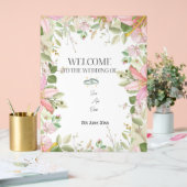 Modern Elegant Wedding Welkom Acryl Bord (Huwelijk)