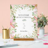 Modern Elegant Wedding Welkom Acryl Bord (Huwelijk)