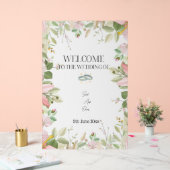 Modern Elegant Wedding Welkom Acryl Bord (Huwelijk)