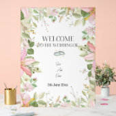 Modern Elegant Wedding Welkom Acryl Bord (Huwelijk)