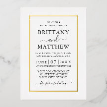 Modern Elegant Wedding White en Gold