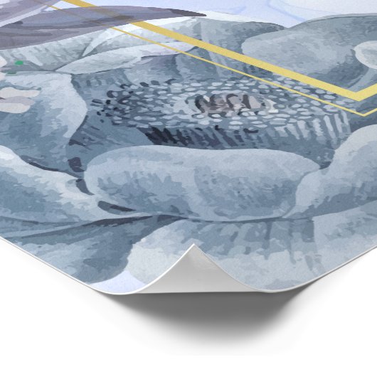 Modern Elegant Welkom Moslim Bruiloft Poster (Hoek)