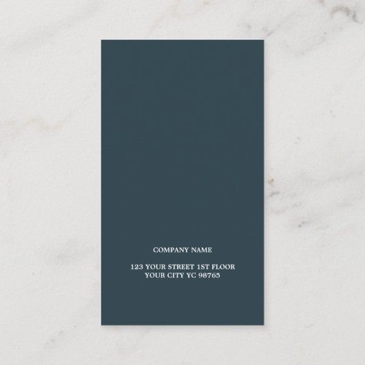 Modern Elegant White Blue Attorney Visitekaartje (Achterkant)