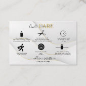 Modern Elegant White en Gold Visitekaartje (Voorkant)