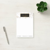 Modern Elegant White Gold Marble - Post-it® notes (Kantoor)