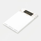 Modern Elegant White Gold Marble - Post-it® notes (Schuin)