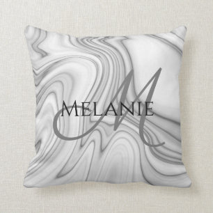 Modern Elegant White Marble Kussen