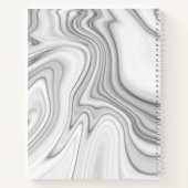 Modern Elegant White Marble Notitieboek (Achterkant)