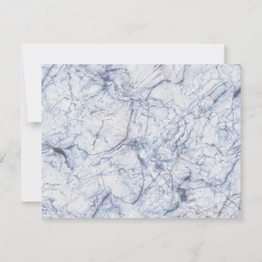 Modern Elegant White Nave Blue Marble Professional Notitiekaartje (Achterkant)