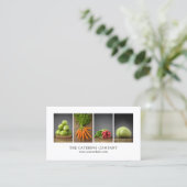 Modern Elegant White Nutrition Coach Chef Visitekaartje (Staand voorkant)