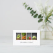 Modern Elegant White Nutrition Coach Chef Visitekaartje (Staand voorkant)