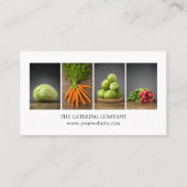 Modern Elegant White Nutrition Coach Chef Visitekaartje (Voorkant)