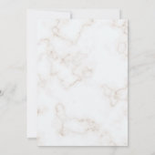 Modern Elegant White Pearls Vrijgezellenfeest Kaart (Achterkant)