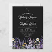 Modern & Elegant Wilde Bloem Rusticale Trouwdag Kaart (Voorkant)