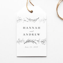 Modern Elegant Wildflower Floral Wedding Favor Cadeaulabel