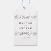 Modern Elegant Wildflower Floral Wedding Favor Cadeaulabel (Voorkant)