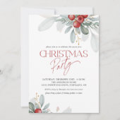 Modern Elegant Winter Groen Kerstfeest Kaart (Voorkant)