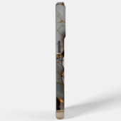 Modern Elegant Wit Goud Marmer Case-Mate iPhone Case (Achterkant / Rechts)