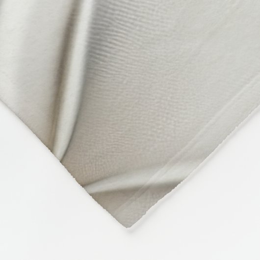 Modern Elegant Wit Leer Tufted Gold Fleece Deken (Hoek)