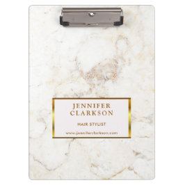 Modern elegant wit marmer professional klembord