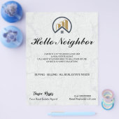 Modern elegant wit onroerend goed flyer (Enkel)