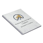 Modern elegant wit onroerend goed notitieboek (Rechterzijde)