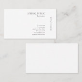Modern Elegant Wit Professioneel Eenvoudig Ontwerp Visitekaartje (Voorkant / Achterkant)