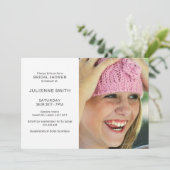 Modern Elegant Your Ewn Photo Vrijgezellenfeest Kaart (Staand voorkant)