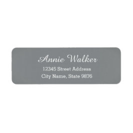 Modern -Elegant zilver- Retouradreslabel Etiket