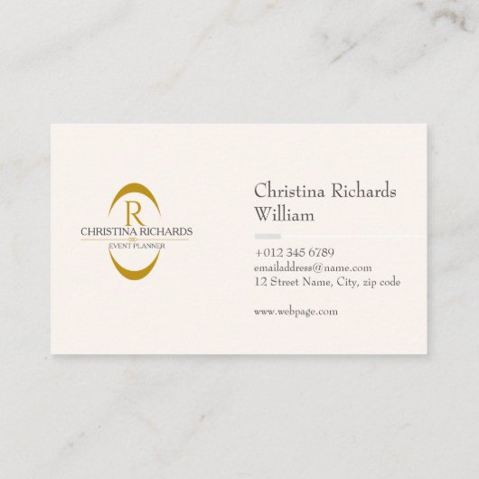 Modern Elegant Zwart en Goud Dank u Kaart Visitekaartje (Achterkant)