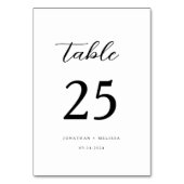 Modern Elegant Zwart Kalligrafie Script Bruiloft Kaart (Achterkant)