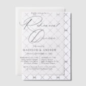 Modern Elegant Zwart Script repetitie diner Vellum Uitnodigingen (Offset (Uitnodiging))