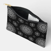 Modern Elegant Zwart & Wit Dot Art Patroon Etui (Open)