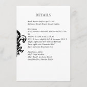 Modern Elegant Zwart Wit Huwelijkssluiting Kaart (Voorkant)