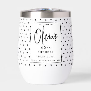 Modern Elegant Zwart & Wit Persoonlijk Naam Script