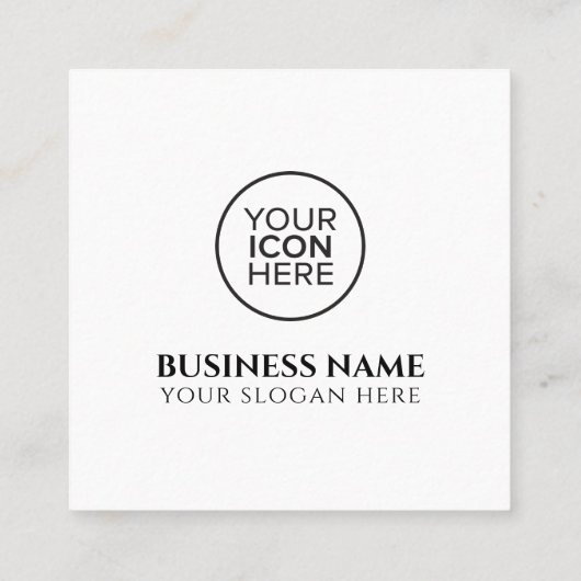 Modern Elegant Zwart Wit QR Code Social Media Vierkante Visitekaartje (Achterkant)