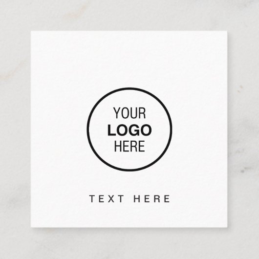 Modern Elegant Zwart Wit QR Code Social Media Vierkante Visitekaartje (Achterkant)