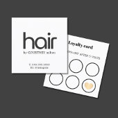 Modern Elegant Zwart Wit Vet Faux Goud Hart Vierkante Visitekaartje