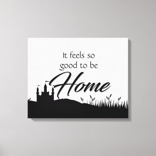 Modern elegant zwart-wittekenteken decor canvas afdruk (Voorkant)