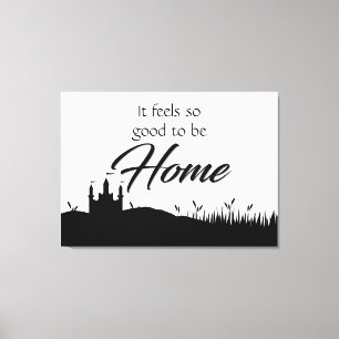 Modern elegant zwart-wittekenteken decor canvas afdruk