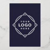 modern & elegante 5" x 7" folie uitnodiging (Achterkant)