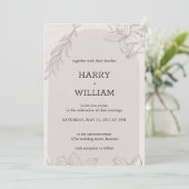 Modern Elegante Anemoon Bloemboeket Kaart (Staand voorkant)