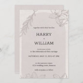 Modern Elegante Anemoon Bloemboeket Kaart (Voorkant / Achterkant)