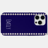 Modern elegante cute eenvoudige glanzende  Case-Mate iPhone case (Achterkant (horizontaal))