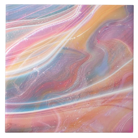 Modern Elegante Eenvoudige Klasse Marmer Roze Tegeltje (Voorkant)